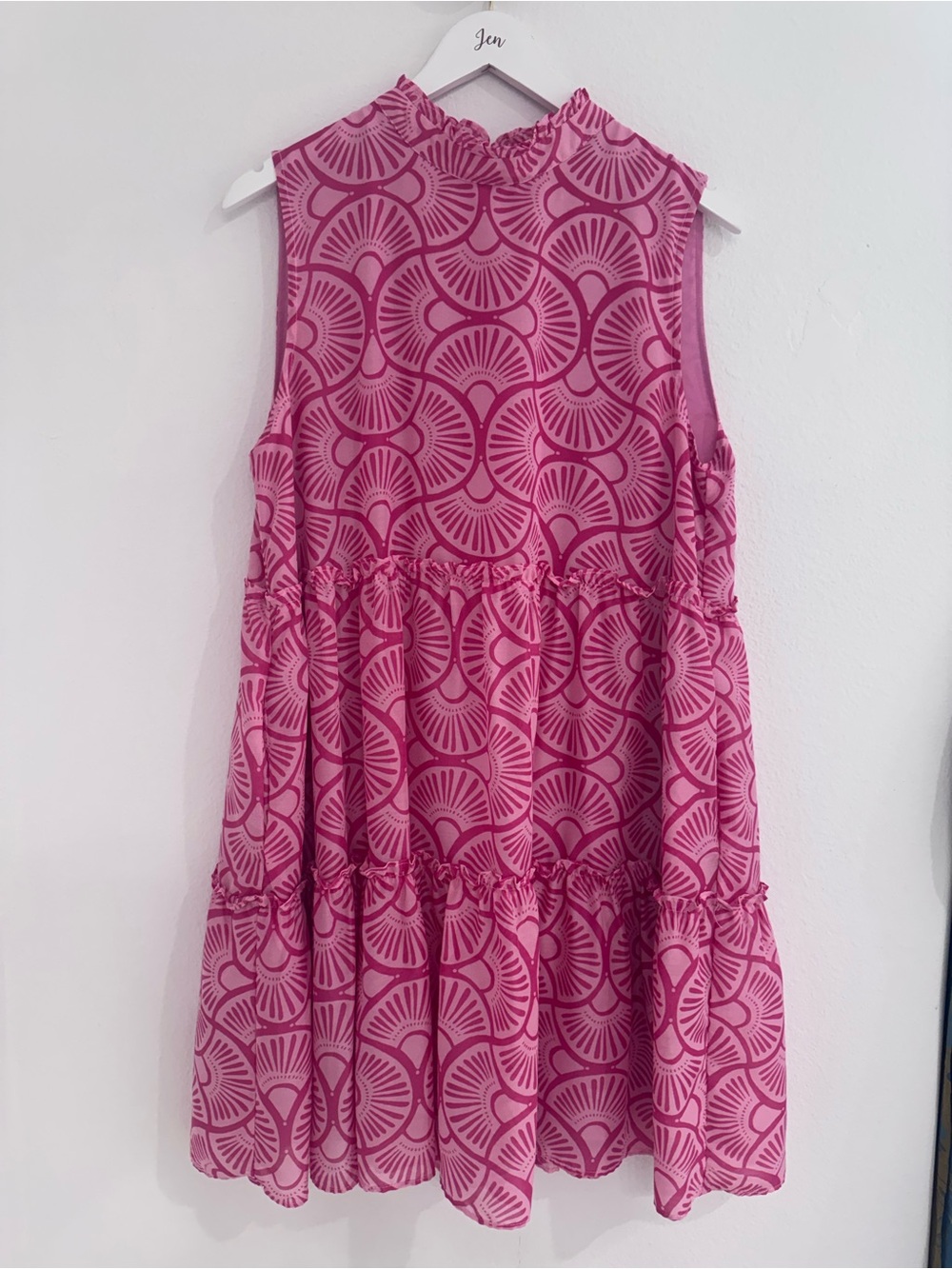 Pink Ruffled Dress